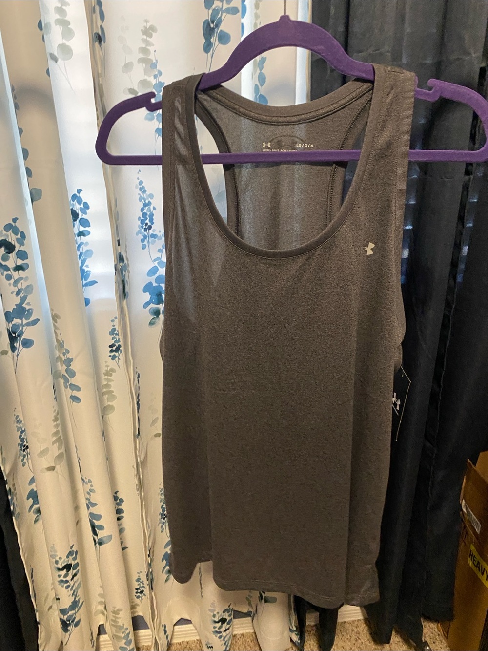 Under Armour Women's Dark Charcoal Performance Tank Top